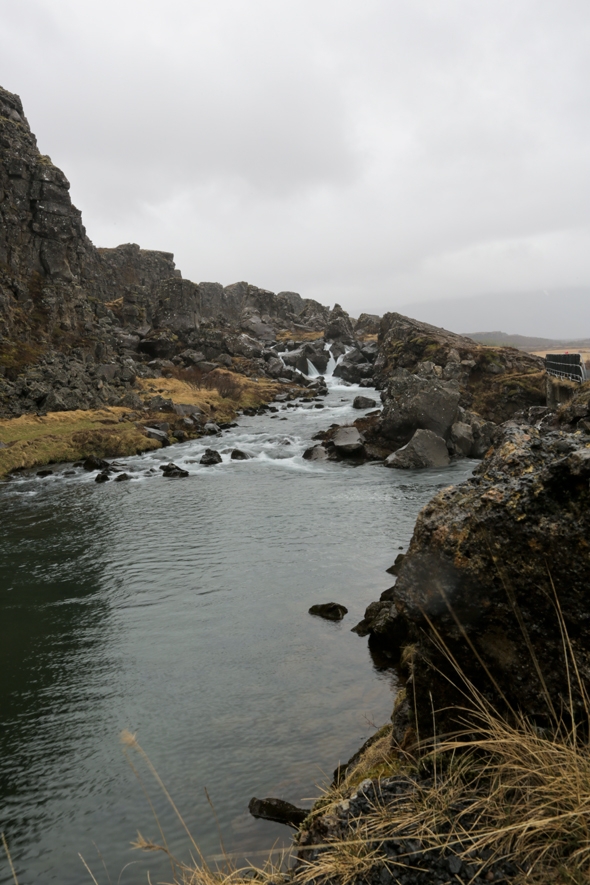 River at Þingvellir National Park in Iceland