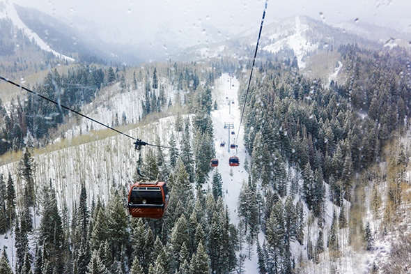 Gondola Ride, Canyons Resort in Park City, Utah