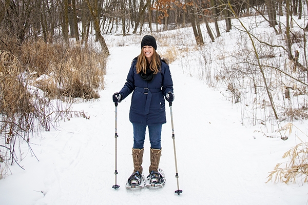 Snowshoeing at the Minnesota Landscape Arboretum in Minnesota