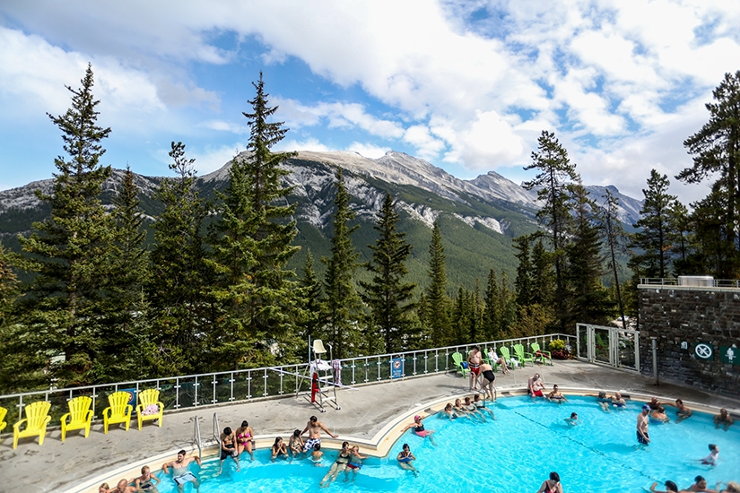 Camping in Banff National Park in Canada