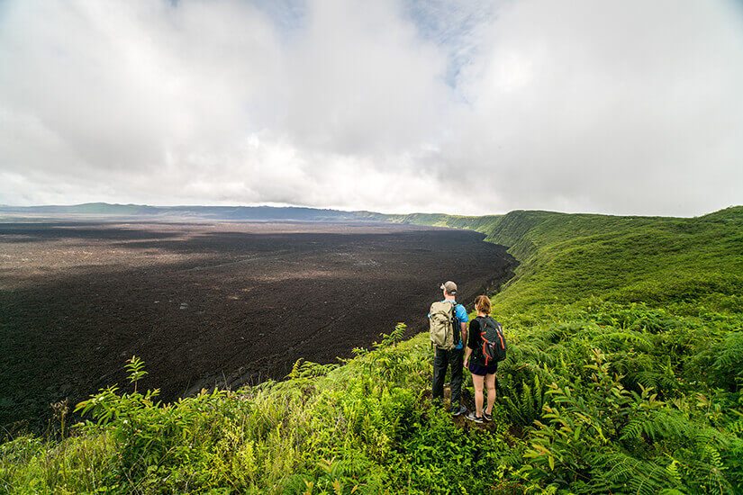 Hiking the Sierra Negra Volcano in the Galapagos Islands