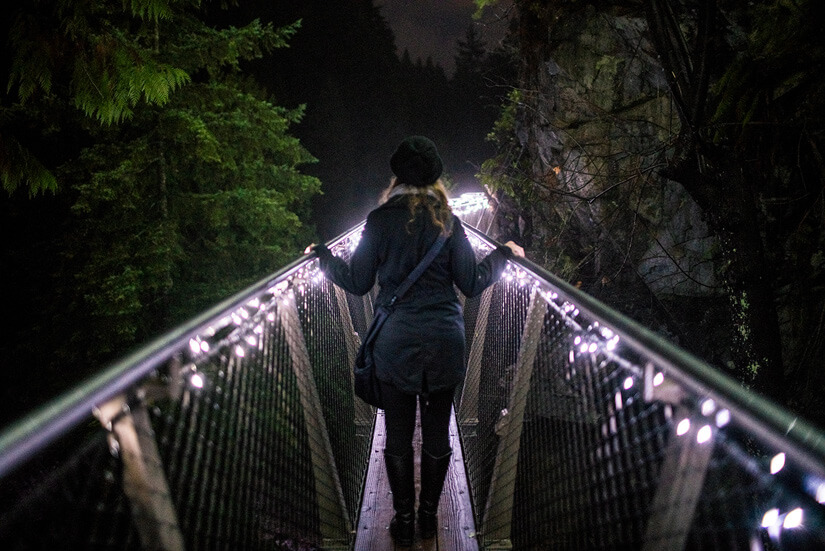 Canyon Lights at Capilano Suspension Bridge Park, Vancouver, Canada