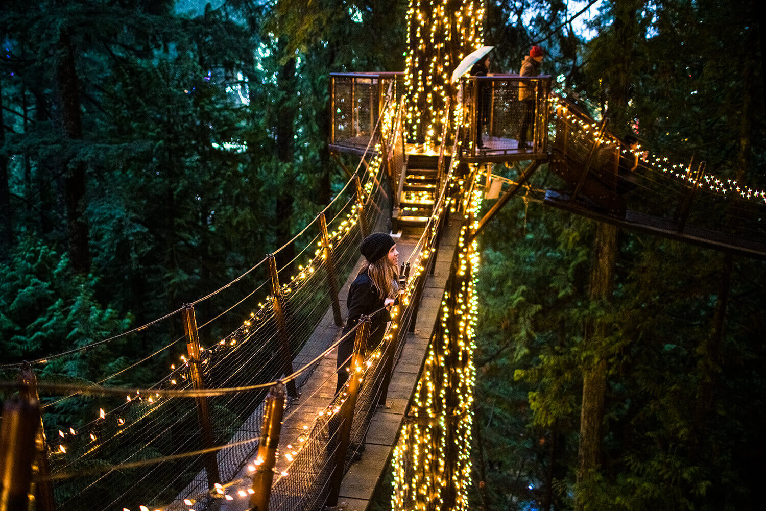 Holidays In Vancouver Canyon Lights At Capilano Suspension Bridge Park 