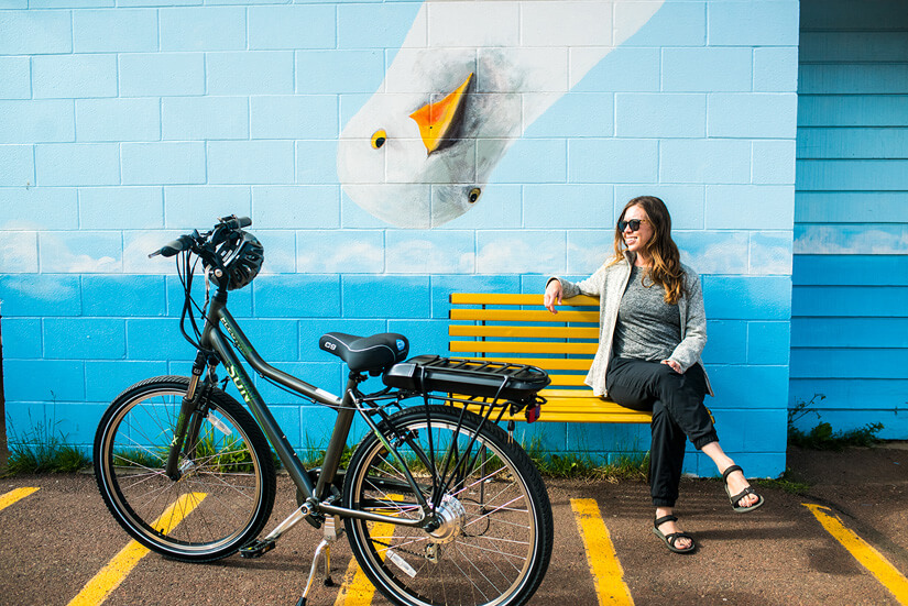 E-Bikes and Art in Grand Marais, Minnesota