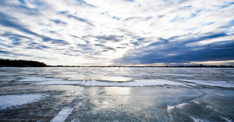 Frozen Lake in Minnesota
