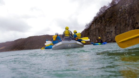 White Water Canoeing with Arctic Adventures