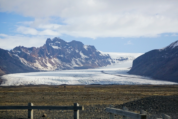 Glacier outlet in Vatnajökull National Park in south Iceland