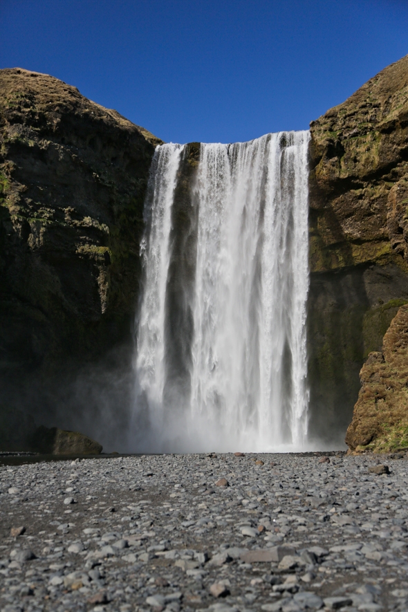 Skógafoss - a waterfall in south Iceland near the Ring Road