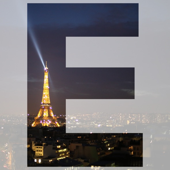 E is for Eiffel Tower