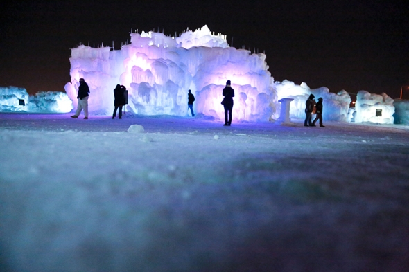 Ice Castle at the Mall of America in Minnesota