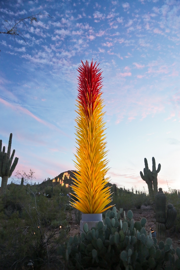 Chihuly in the Garden at the Desert Botanical Garden‏ | Wander The Map