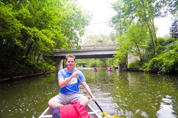 Canoeing the Chain of Lakes in Minneapolis, Minnesota