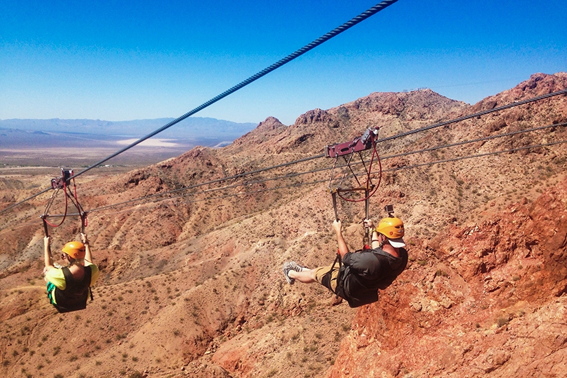 Zipline Bootleg Canyon, Off the Strip Adventures in Las Vegas, Nevada
