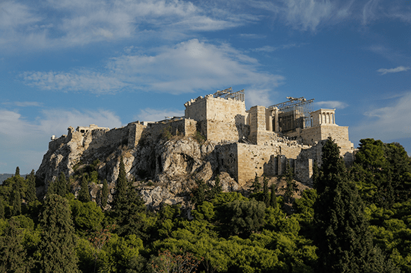 Acropolis in Athens, Greece by Wander The Map