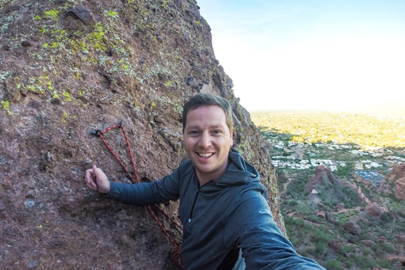 Rock Climbing at Camelback Mountain in Phoenix, Arizona