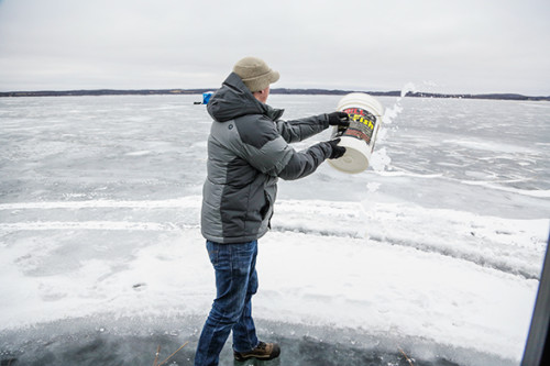 Ice Fishing on Lake Lida - Wander The Map