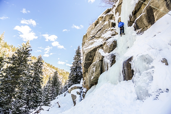 Ice Climbing in Boulder, Colorado