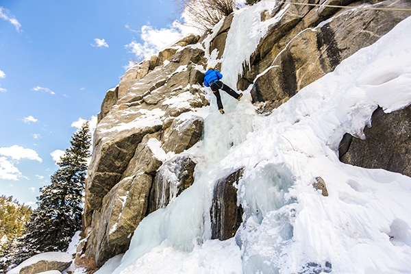 Ice Climbing in Boulder, Colorado