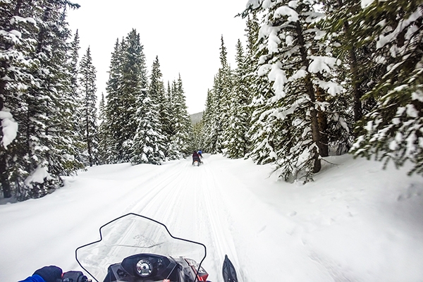 Snowmobile Tour with Good Times Adventures in Breckenridge, Colorado