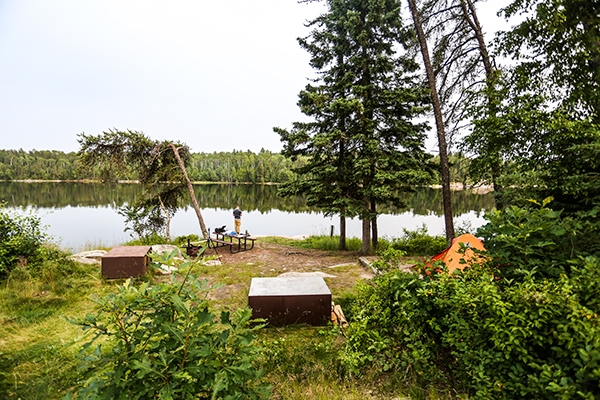 Camping at Voyageurs National Park, Minnesota