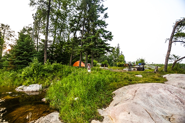 Camping at Voyageurs National Park, Minnesota