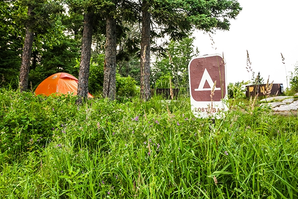 Camping at Voyageurs National Park, Minnesota