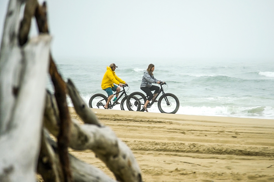 Fat Tire Biking on False Cape Beach, Virginia Beach, Virginia