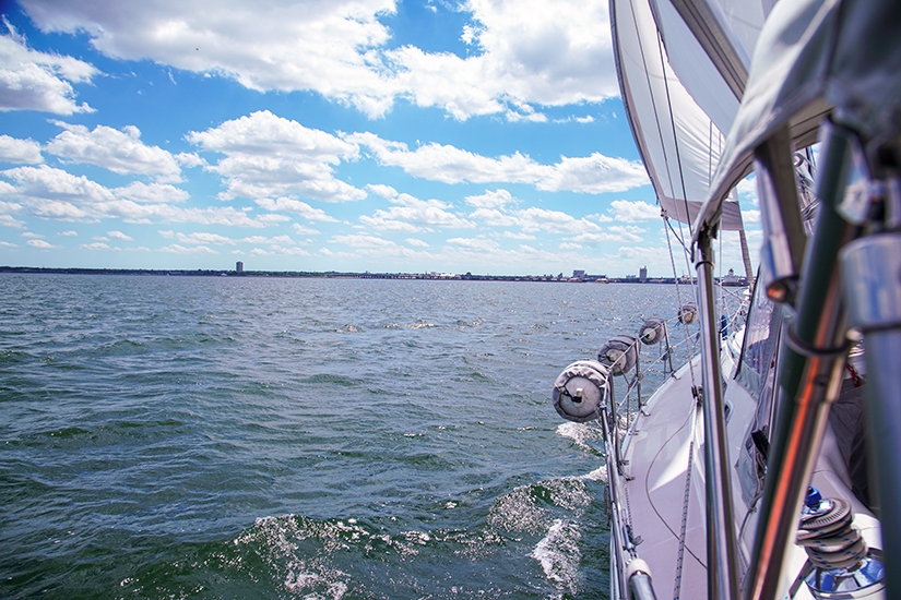 Sea Dog Sailing on Lake Michigan, Milwaukee, WIsconsin