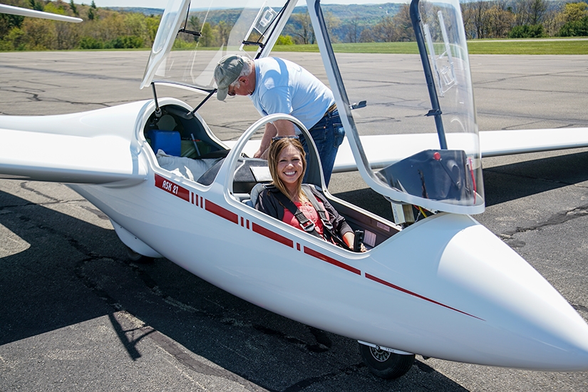 Soaring in a Glider Plane in Elmira, New York