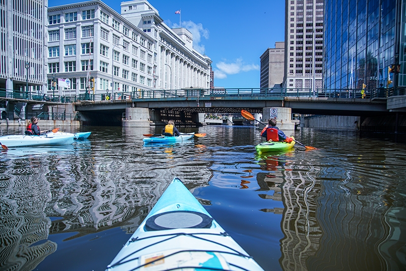 Urban Adventure in Milwaukee, Wisconsin, Kayaking