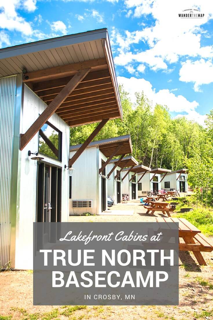 Camping in Lakefront Cabins at True North Basecamp