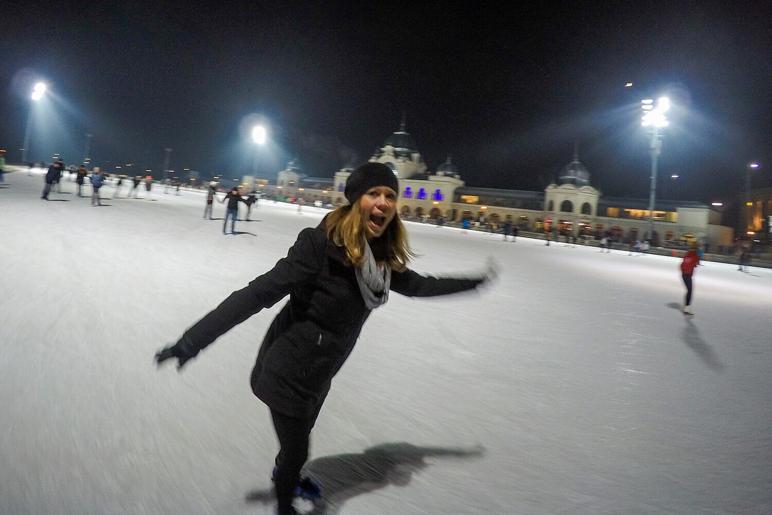 Ice Skating in Budapest at Europe's Largest Outdoor Ice Skating RInk