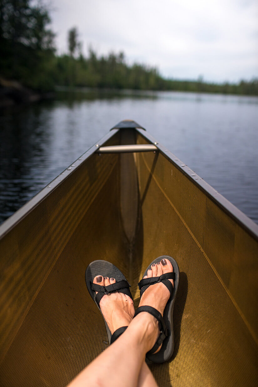 Canoeing Ham Lake, Tuscarora Lodge, Gunflint Trail, Minnesota