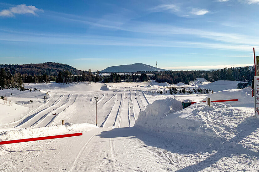 Winter Tubing, Hotel Valcartier, Quebec City, Canada