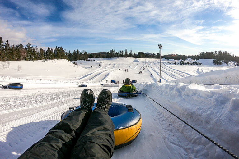 Sliding into Winter Snow Tubing and Waterslides in Quebec Wander The Map
