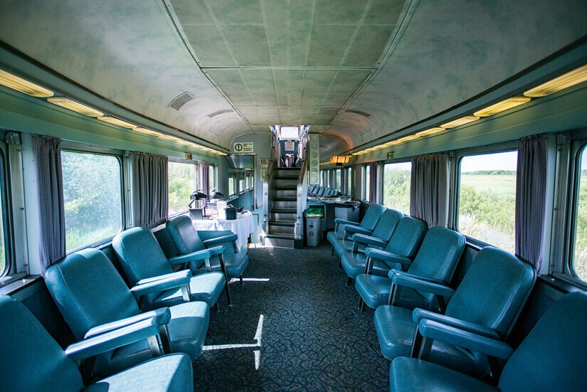 ViaRail Train from Winnipeg to Churchill, Manitoba, Canada
