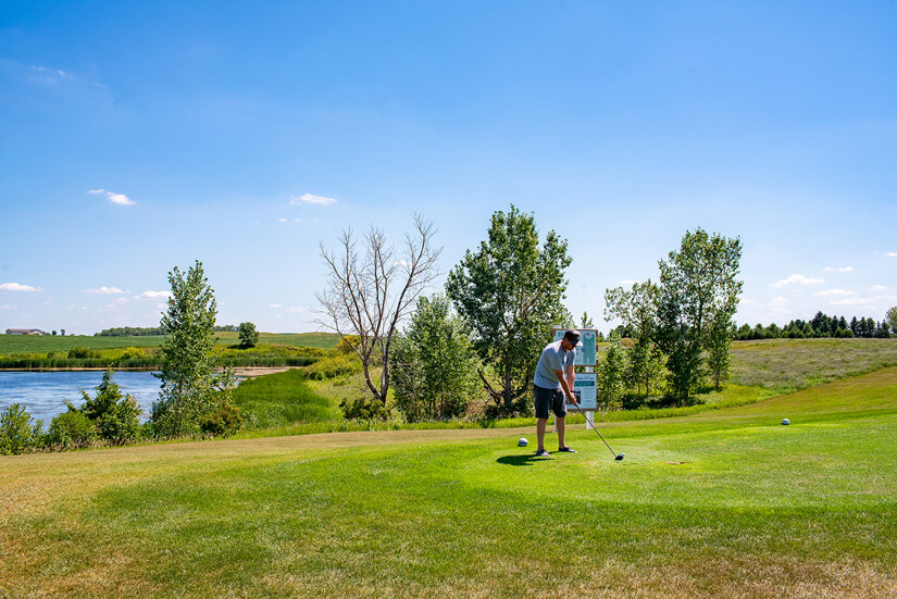 Golf at Garrison Golf Course, Garrison, North Dakota Road Trip