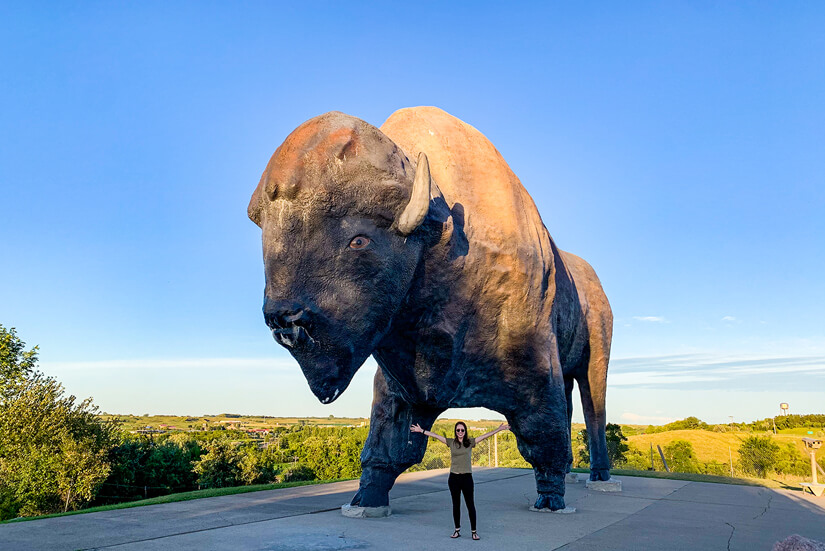 World's Largest Buffalo, Jamestown, North Dakota Road Trip