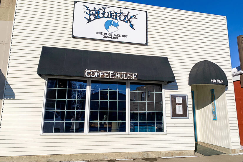 Blue Fox Coffee, North Dakota Winter Road Trip