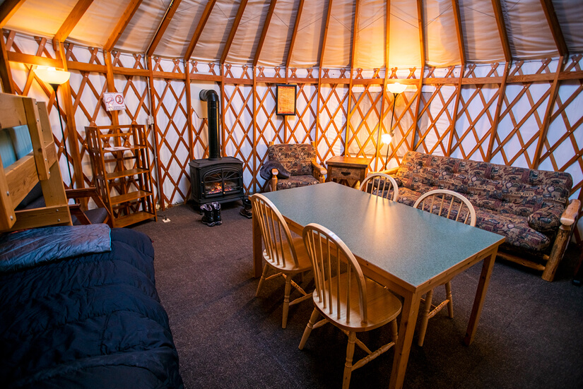 Bagnell Yurt, Cross Ranch State Park, North Dakota Winter Road Trip