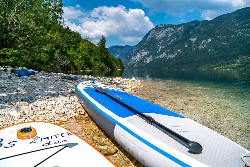 SUP in Slovenia on Lake Bohinj