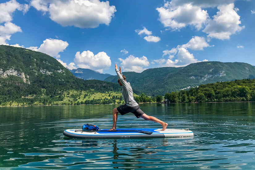 SUP in Slovenia on Lake Bohinj