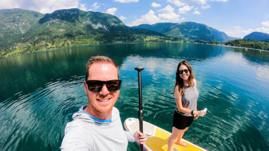 SUP in Slovenia on Lake Bohinj